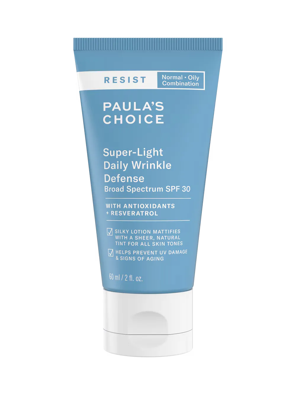 Paula's Choice RESIST Super-Light Daily Wrinkle Defense SPF 30 in its tube